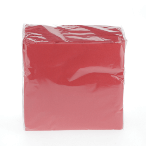 100 Serviettes Papier Jetables rouges double épaisseur – Obbi
