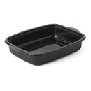 Barquette alimentaire jetable plastique noire 1100ml x50