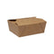 Boite repas carton kraft brun avec rabas 960ml x50