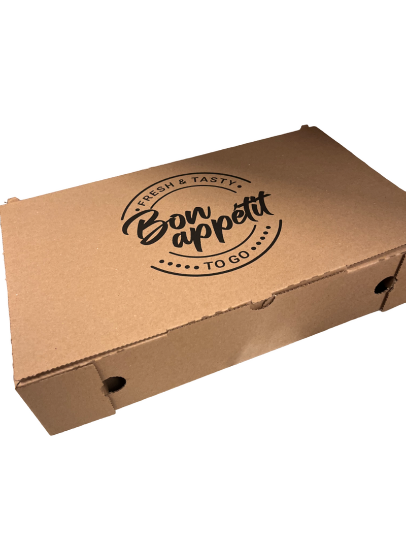 Boîte à pizza calzone XL 34 x 20 x 7cm  en carton x 100 - Pizza Box - Obbi
