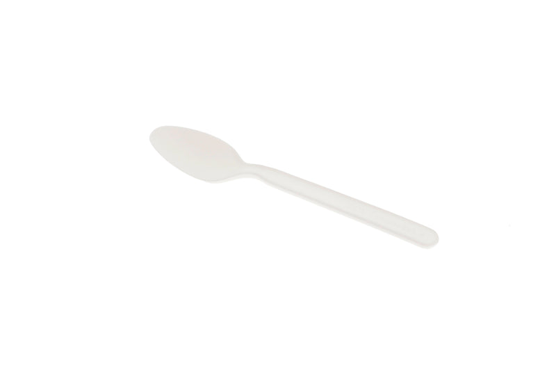 50 Cuillères à Soupe Plastique Biodégradable (CPLA) 17cm