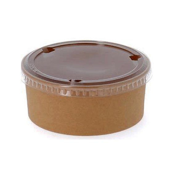Bol à salade en carton kraft biodégradable 480ml x50