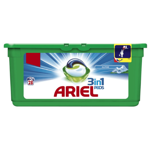 Ariel Pods 3en1 - 28 doses Lessive fraicheur Alpine