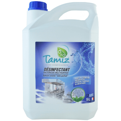 Nettoyant Désinfectant Multi-Surfaces 5L sans parfum TAMIZ