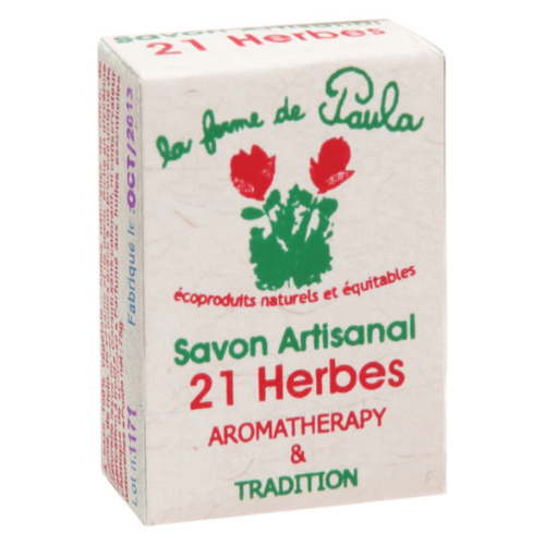 Savon Artisanal Ayurvédique Naturel Bio 21 Herbes