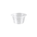 Pot à sauce en plastique transparent 28ml x100