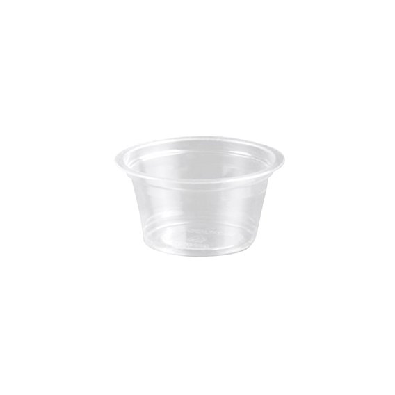 Pot à sauce en plastique transparent 28ml x100